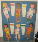 Rare Vintage 1935 Paper Dolls Around The World Book Set Uncut