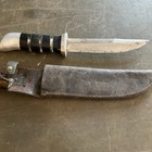 Wwii Theatre Knife  black   Clear Handle