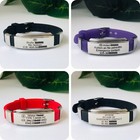 Personalized Medical Id Bracelet Waterproof Medical Alert Emergency Bangle
