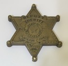 Rare Jackson County Mississippi Sheriff Star Shaped Deputy Sheriff Plaque Sign