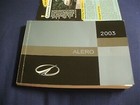 2003 Oldsmobile Alero Owner s Manual