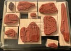 Lot Of 17-stampin Up Wood rubber Stamps-1996 Fishin      By The Tide