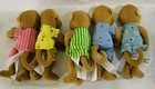 Five Little Monkeys Jumping On The Bed Set Plush Finger Puppets Merrymakers 5 Pc