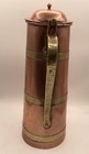 Antique Copper And Brass Hot Chocolate coffee tea Pot Early 1900   s 17   h