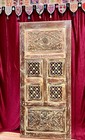 Colorful Carved Wood Closet Door Lattice Pantry Door Sliding Barn Door 80