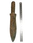 Excellent Antique Collection Samrit Bronze Knife Dagger Angkor Khmer Amulet C251