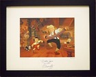     Signed Pinocchio Original Voice Ca 1940 Walt Disney Dickie Jones 11x14 Frame