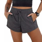 Women s Casual Shorts Elastic Waist Drawstring Pockets Summer Loungewear