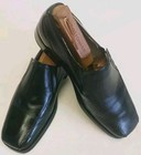 Stacy Adams Shoes Slip Ons Black Leather Casual Dress M 21187-001 Euc Size 8 M