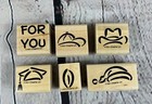 2001 Stampin Up  Multiple Hats For You Rubber Stamp  New