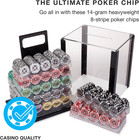 Ultimate 14-gram Heavyweight Poker Chips - Set Of 1000 In Acrylic Display Case