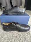 Carets Fer Cap-toe Oxford Black Smooth Leather Cap Toe Men s Dress Shoes Size 10