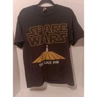 Bowling Humor Tshirt Spare Wars The Last Pin Black T-shirt Funny Mens Large
