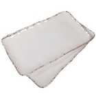 Zarocrus Farmhouse Rustic Melamine Serving Platters Set Of 2  17 x10 