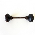 Antique Metal Door Knob Set W  Spindle  Salvage Hardware