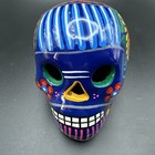 Dia De Los Muertos Calavera Sugar Skull Hand Painted Mexican Pottery 4   
