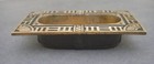 Antique Victorian Eastlake Brass Window Sash Lift Pocket Door Pull Recessed