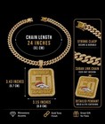 Denver Football World 50 Champions Gold Iced Out Cuban Chain Pendant Necklace
