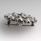 5ct Round Cut Lab Created Diamond Men s Brooch Wedding Pin 14k White Gold Finish