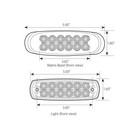 Ultra Thin Spyder Led Marker Light Red red W  Plastic Matrix Bezel Gg 76702 Each