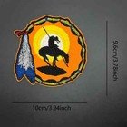 End Of The Trail Patch Iron On sew On Embroidered Hat Backpack Native American