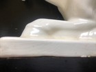 Two Mcm Rearing Horse Ceramic Statue Bookends White Pair Figurines