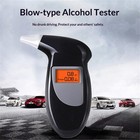 White Portable Keychain Breathalyzer Pocket Alcohol Tester Personal Use