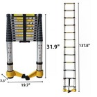 11 5 Ft  Aluminum Extension Ladder  15 5 Ft  Reach Height  With 330 Lbs  Load Ca