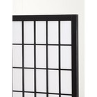 Japp 4 Panel Oriental Shoji Screen   Room Divider  Black