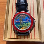 90s Vintage Budweiser Rare Watch Beer Logo Collectible Clock