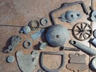 Dug Relics Vintage Iron   Brass Buckles Lemaire Binocular Parts Knives