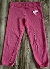 Vintage Victorias Secret Pink Rear Logo Capri Sweat Lounge Pants Sz Medium