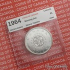 1964 Canada Silver Dollar Coin - Missing Dot - Heavy Cameo - Unc   coinsofcanada