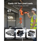 Uimoso Manual Lever Chain Hoist 6t 13200lbs 10ft Lift Alloy Steel For Warehouses
