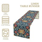 William Morris Table Runner Rural Farmhouse Vintage 13 w X 36 h Morris Flower-3