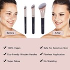 Kabuki Foundation Brushes 3pcs Professional Makeup Brush Set For Setting Foun   
