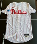 Cal Stevenson Game Used Worn 2024 Phillies Home Jersey - Mlb Coa