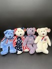 Lot Of 15 Patriotic Bears Beanie Babies And Buddies All With Tags Usa Themed