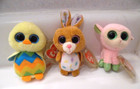 3  Ty  Basket Beanies - Tweet  Carrots    Babs - With Tags   Protectors