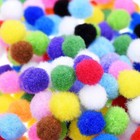 1200 Pcs Ball Auxiliary Material Fluffy Craft Poms Mini Crafts Child Miss