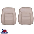 Leather Front Seat Covers For Ford Expedition Limited 2005 2006 Tan Perforated