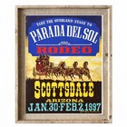 Vintage 1997 Framed Parada Del Sol Rodeo Scottsdale  Az 18x24 Poster Bill Roman