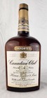 Vintage Canadian Club Blended Canadian Whisky Empty Half Gallon Bottle W  Tin