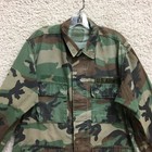 Us Military Jacket Medium Adult Green Camo Coat Army Combat Uniform Ripstop Mens