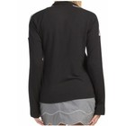 Adidas Golf Women Xl Black Full Zip 3 Stripe Thumbhole Performance Jacket Euc