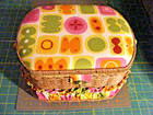 Sewing Storage Box Fabric Padded Wicker Basket Organizing
