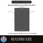 Sofa Shield Chaise Slip Cover With Patented Strap  Cushion Protector  Us Desi