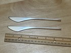 2 International Sterling Silver Vision Butter Spreaders Mcm Vintage