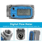 2 Inch Digital Turbine Diesel Water Fuel Flow Meter Oval Gear Flow Gauge Thread