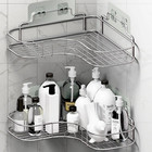 Shower Corner Caddy Storage Holder Organizer Bathroom Shelf Triangular Rack